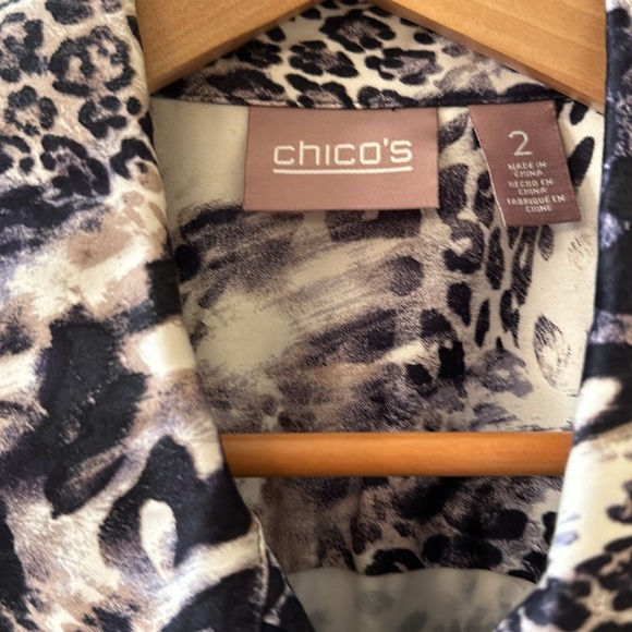 Chico’s jacket with animal print. - Picture 2 of 4